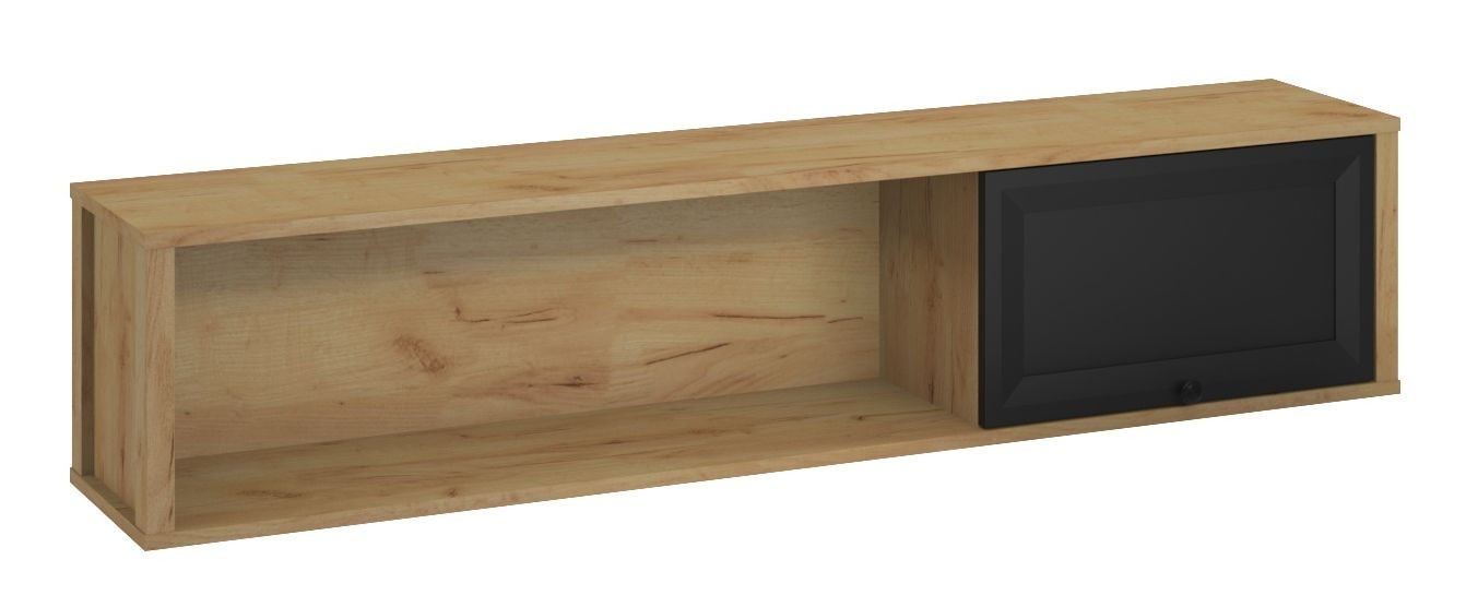 Szafka Wisząca Brent 1D Dąb Craft Złoty / Czarny