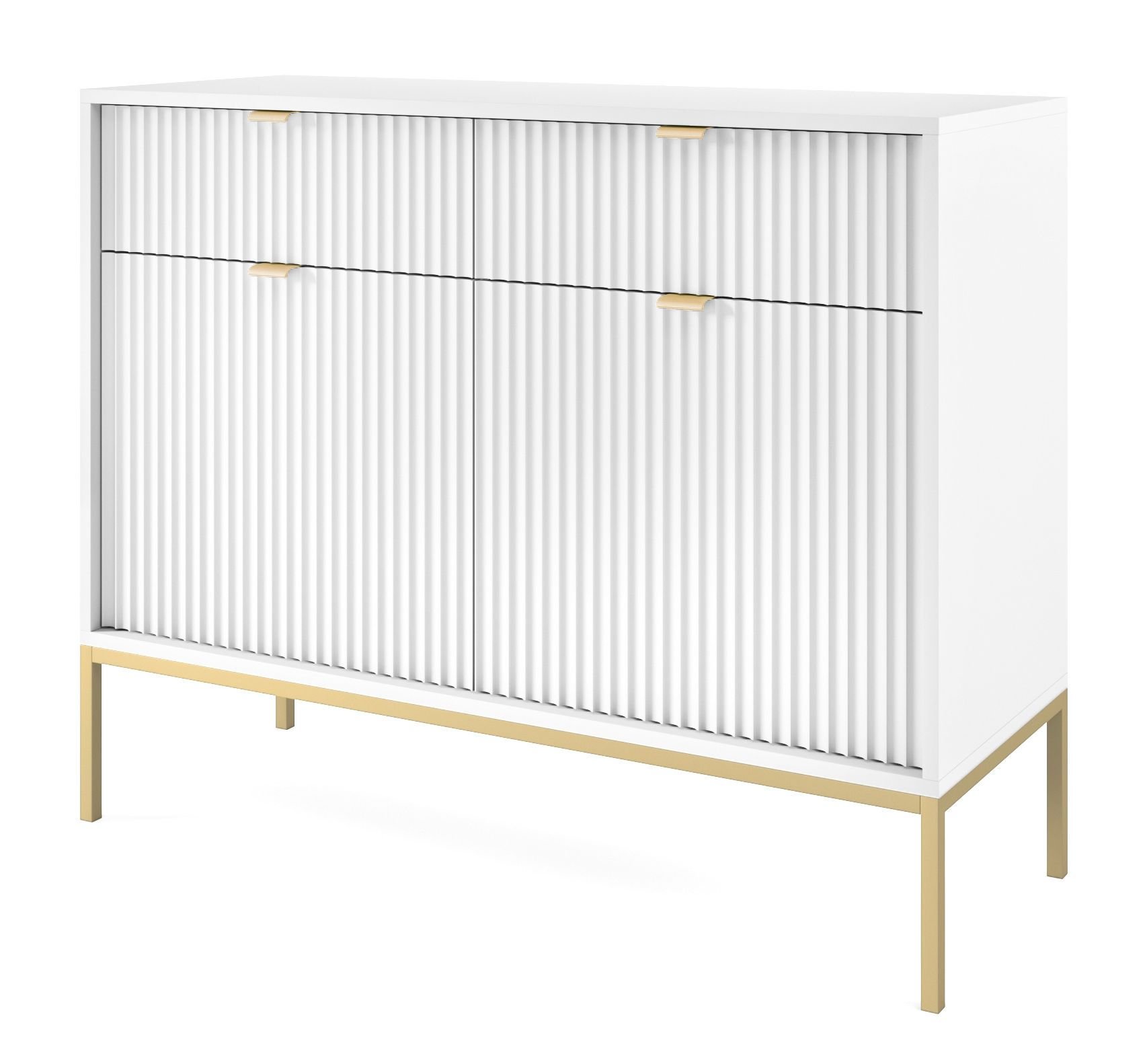 Komoda Nova Ksz104 Złoty / Biała