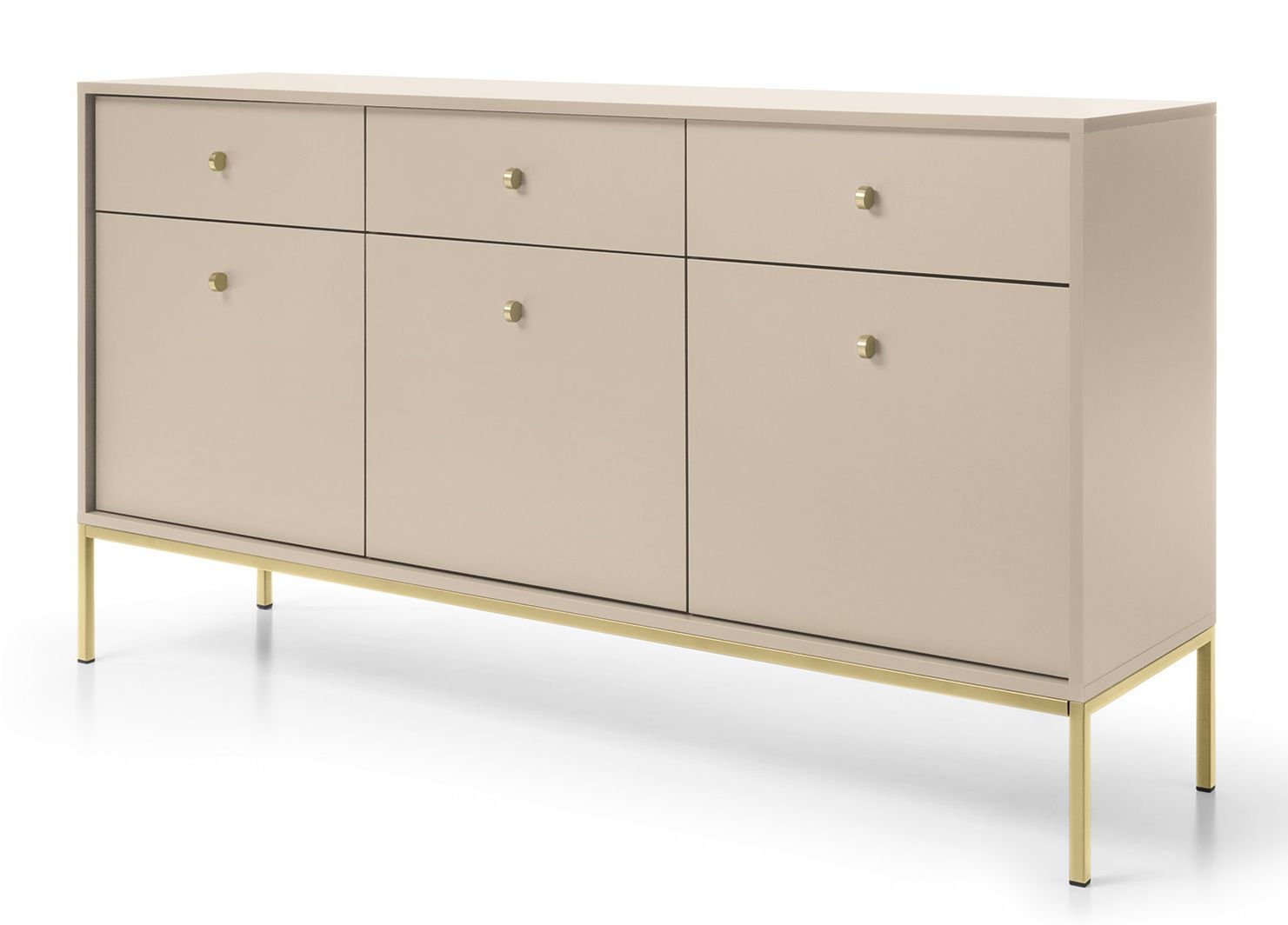 Komoda Mono Mksz154 Złoty / Beż Piaskowy