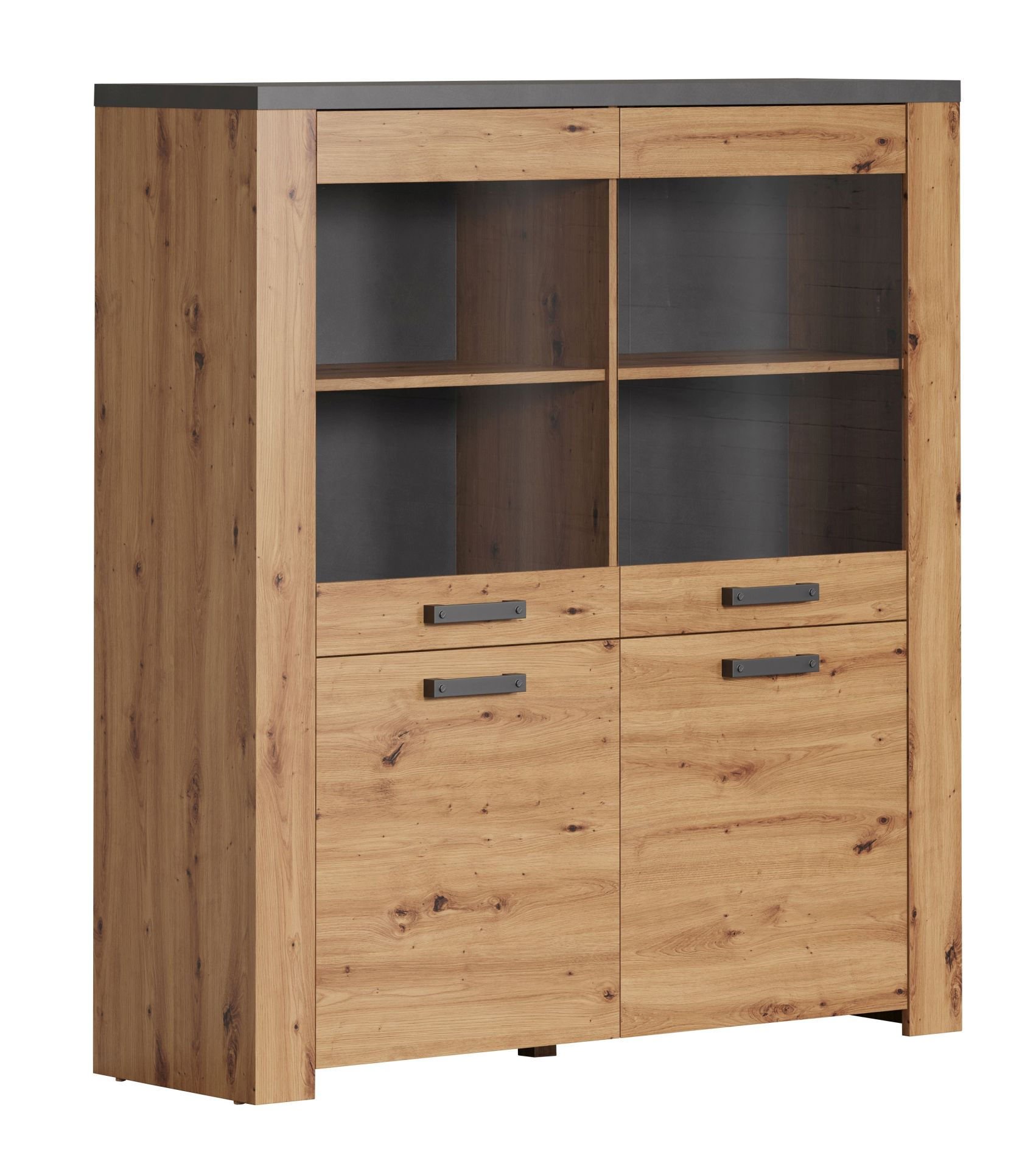 Witryna Niska Follow 2D2W Dąb Artisan / Matera