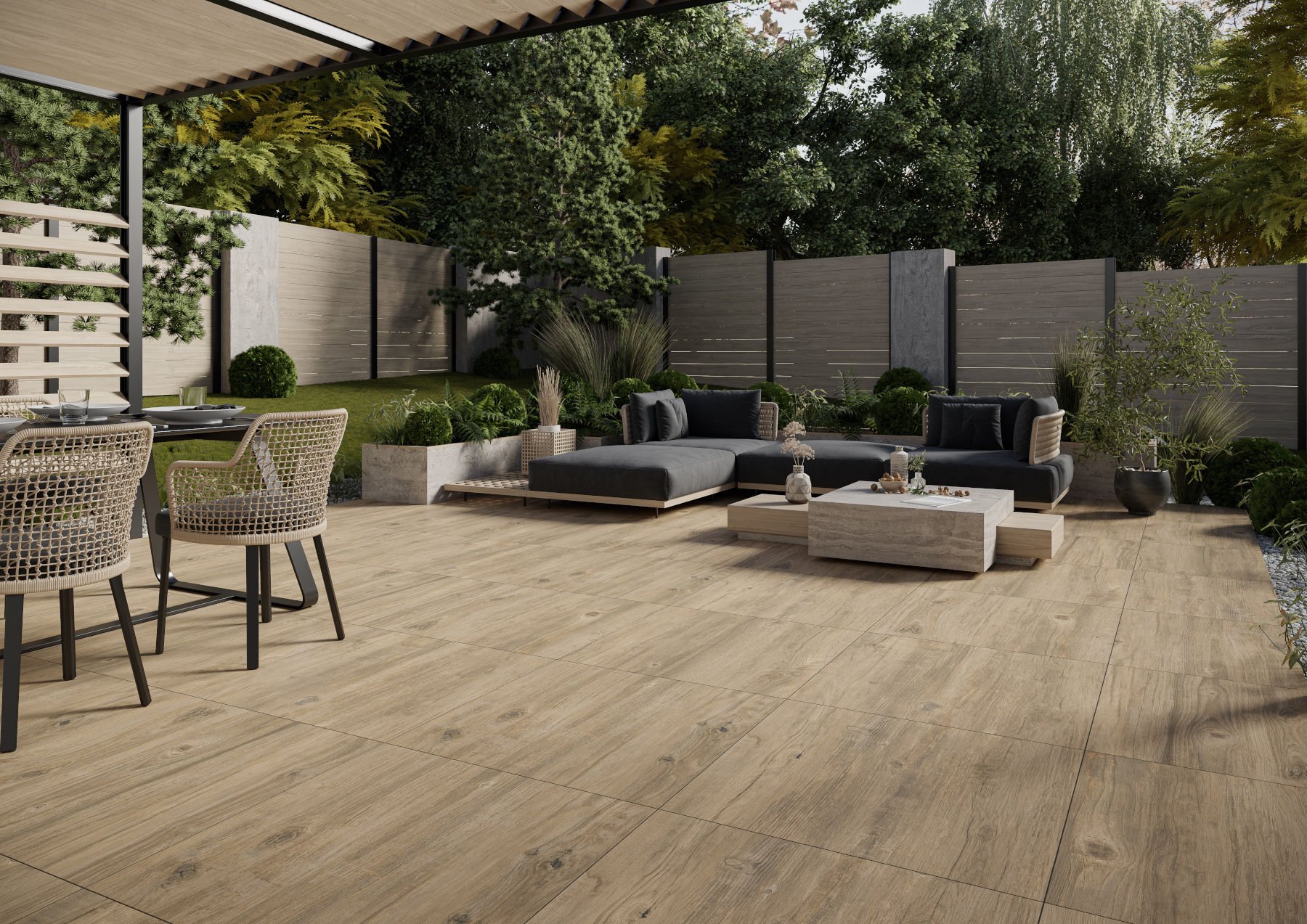 Gres Tarasowo-Balkonowy Wood Moments 2.0 Light Brown Mat Rect 59,3X59,3 Opoczno