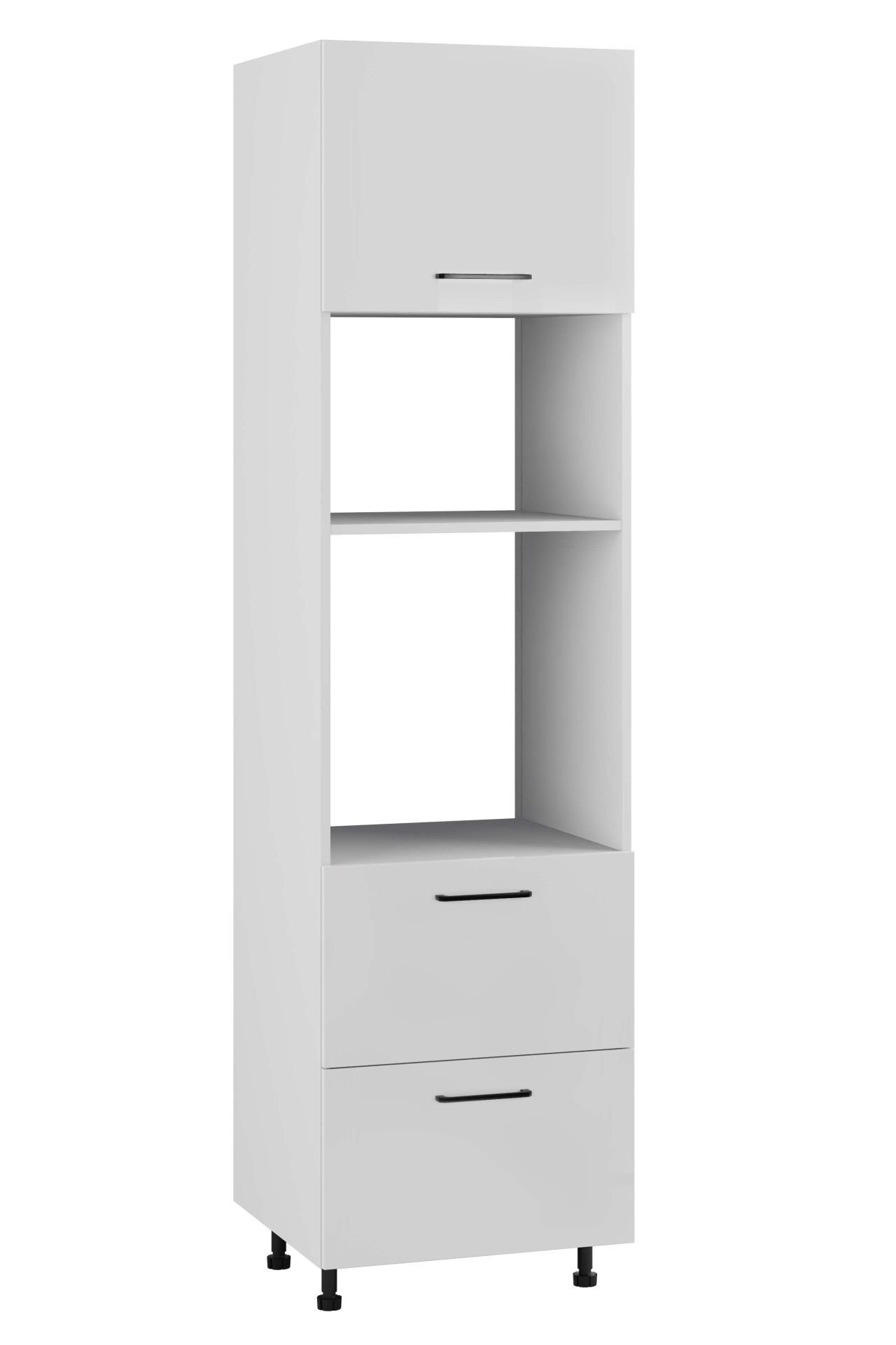 Siena Słupek Wysoki Pod Zabudowę Piekarnika/Mikrofalówki Dpps2-60-38-220 Modern Biały Mat