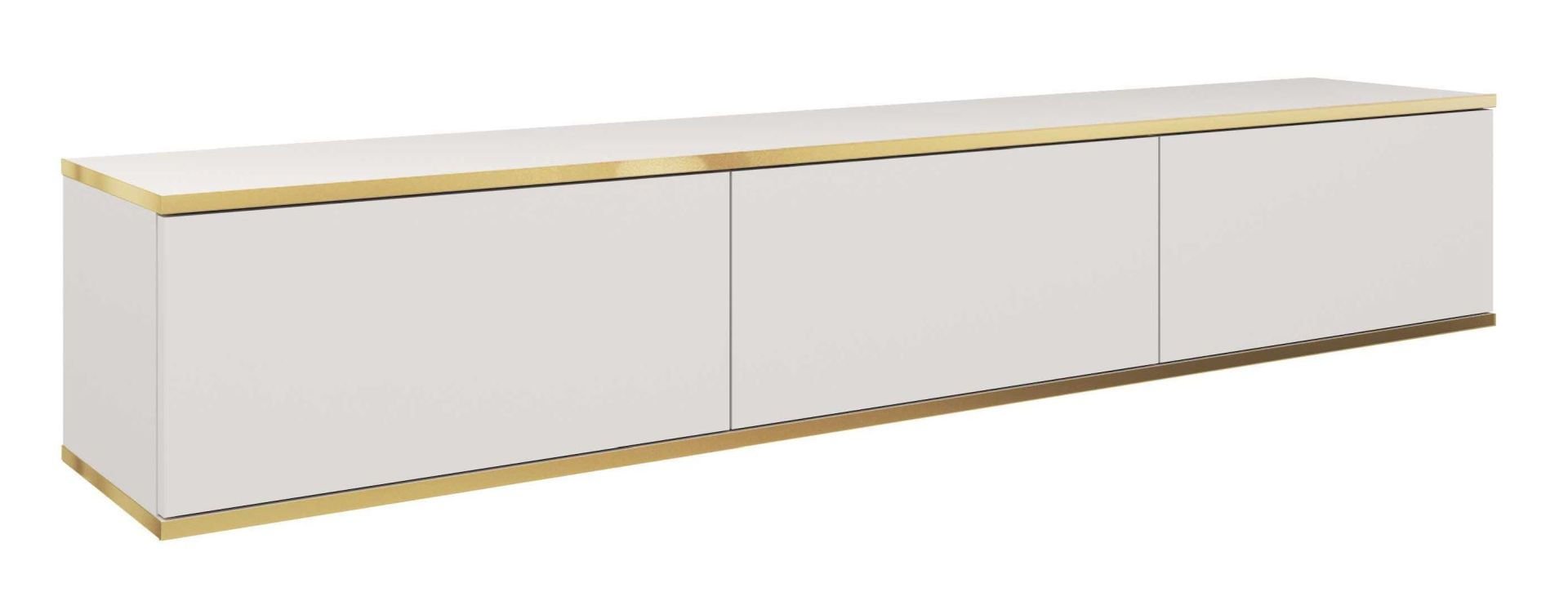 Szafka Rtv Oro 175 Złoty / Biała