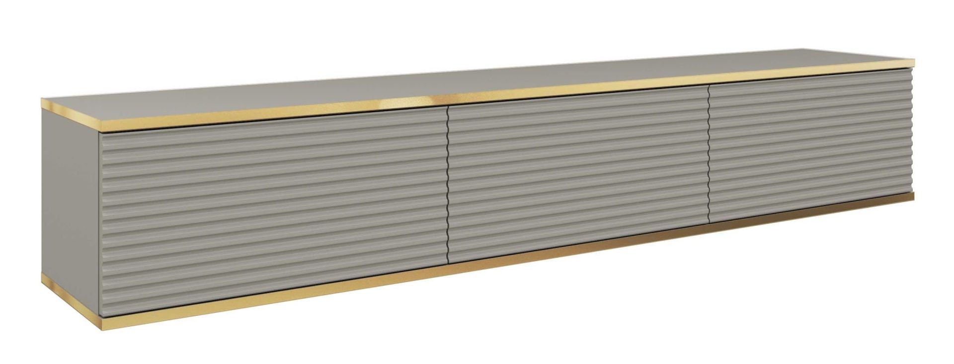 Szafka Rtv Oro Mdf 175 Złoty / Szara