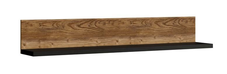 Półka Tarabo Wm 01 150 Czarny Mat / Świerk Alpejski
