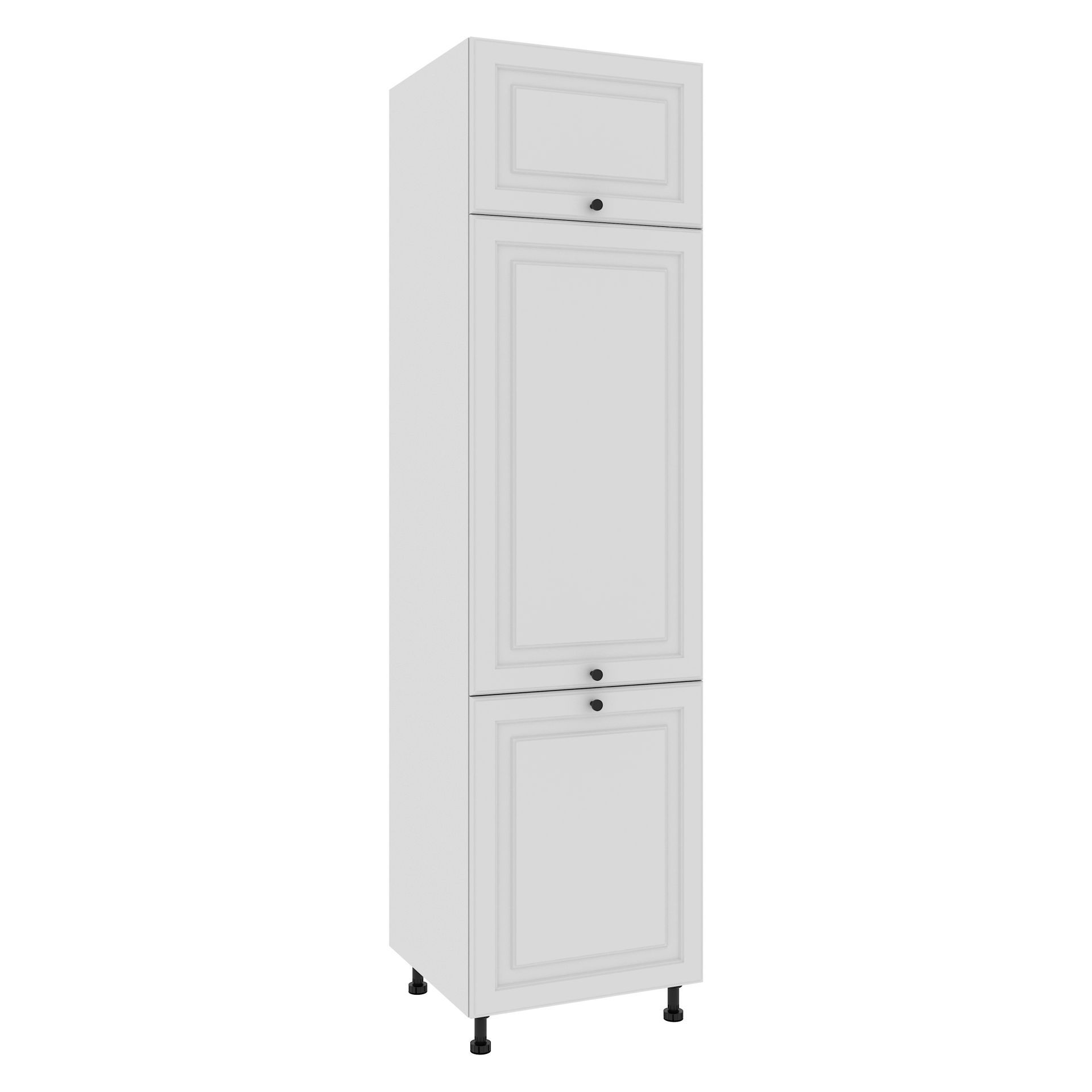 Matera Słupek Zabudowa Lodówki Dl-60-220 Hk-Xs Blum Biały Mat