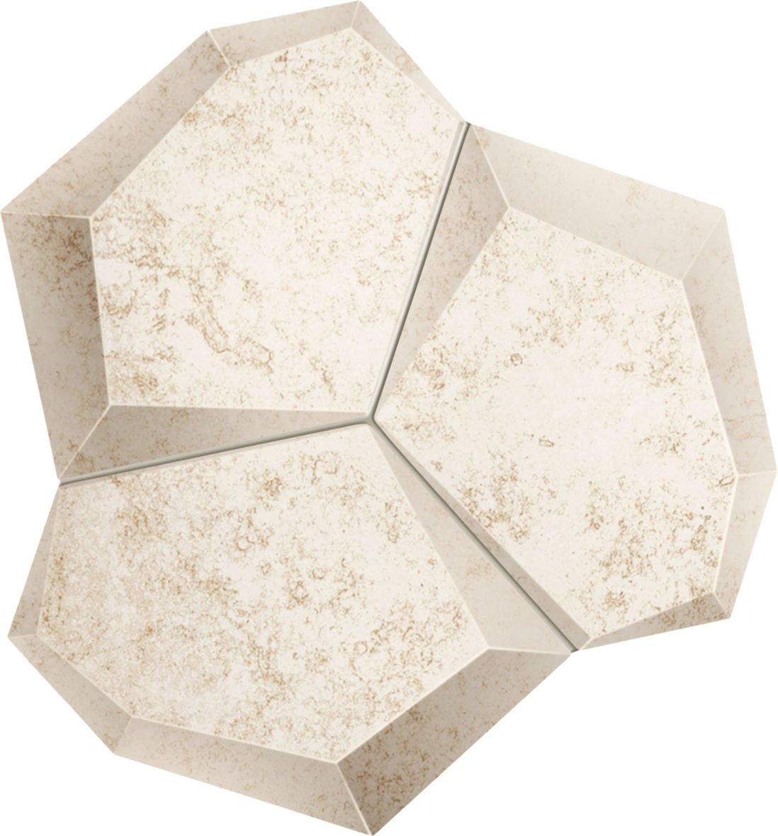 Mozaika Alabaster Shine White Mat 21X19 Arte