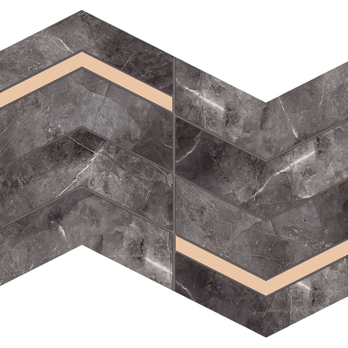 Mozaika Blackwall Black Lappato 29,8X25 Arte