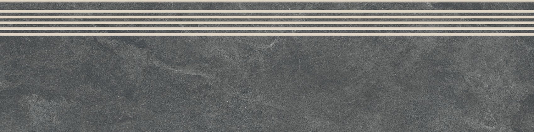 Stopnica Tempesta Graphite Steptread Mat Rect 29,8X119,8 Cersanit
