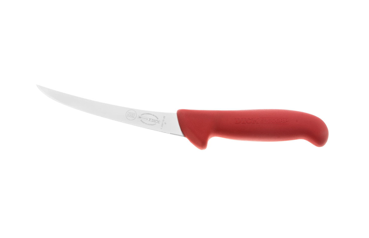 Dick Ergogrip nóż trybownik wygięty twardy  15 cm czerwony 8299115 3