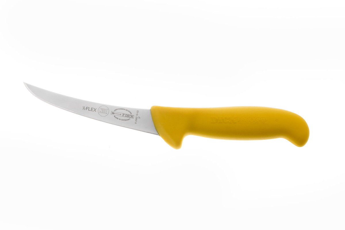 Dick Ergogrip nóż trybownik wygięty półelastyczny 13 cm żółty 8298213 2