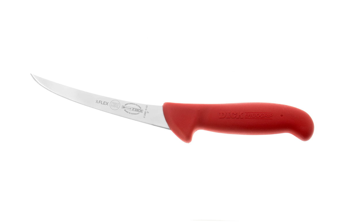 Dick Ergogrip nóż trybownik wygięty półelastyczny  15 cm czerwony 8298215 3