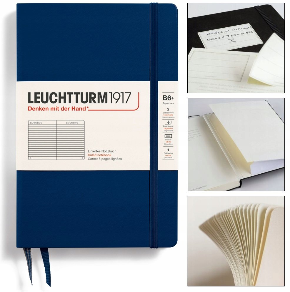 Leuchtturm1917 Notatnik Notes Twardy B6 Linia