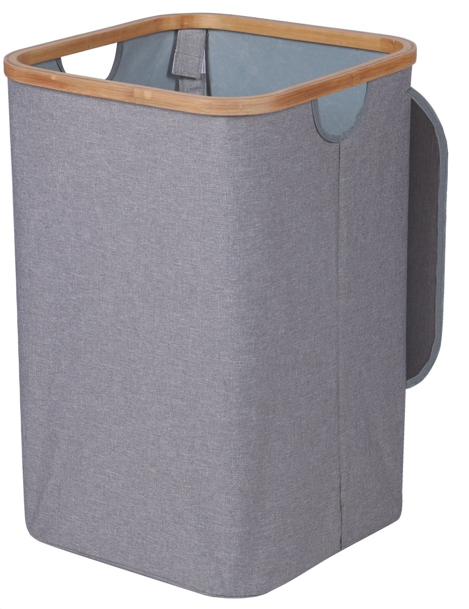 Kosz Na Pranie 60 L Bambus Grey