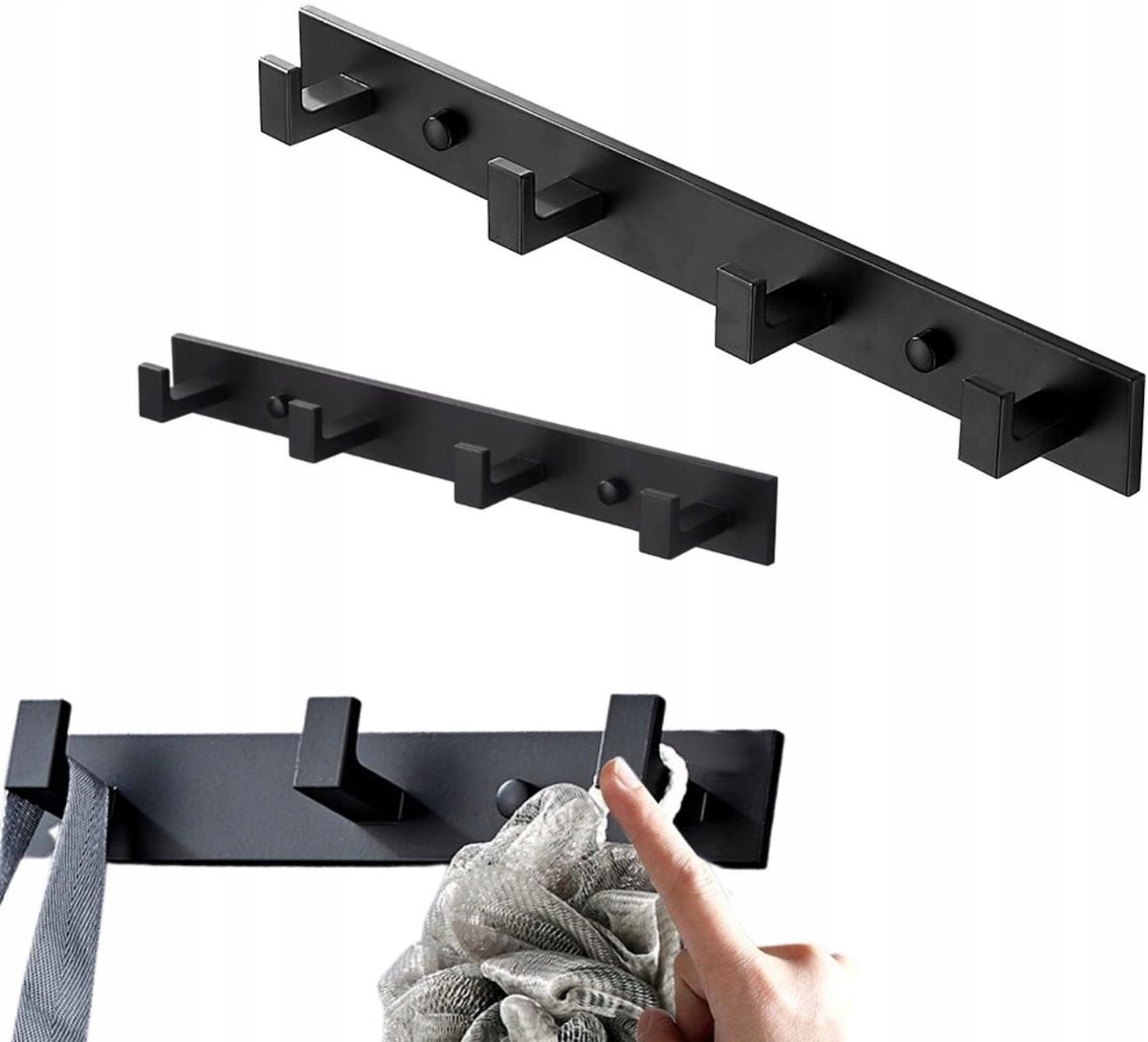 Panel Loft Z Haczykami - Wieszak Na Ubrania