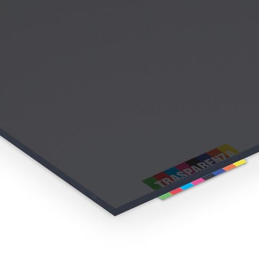 Szkło syntetyczne z polistyrenu - gładka grafitowa 50x100 cm/4,0 mm