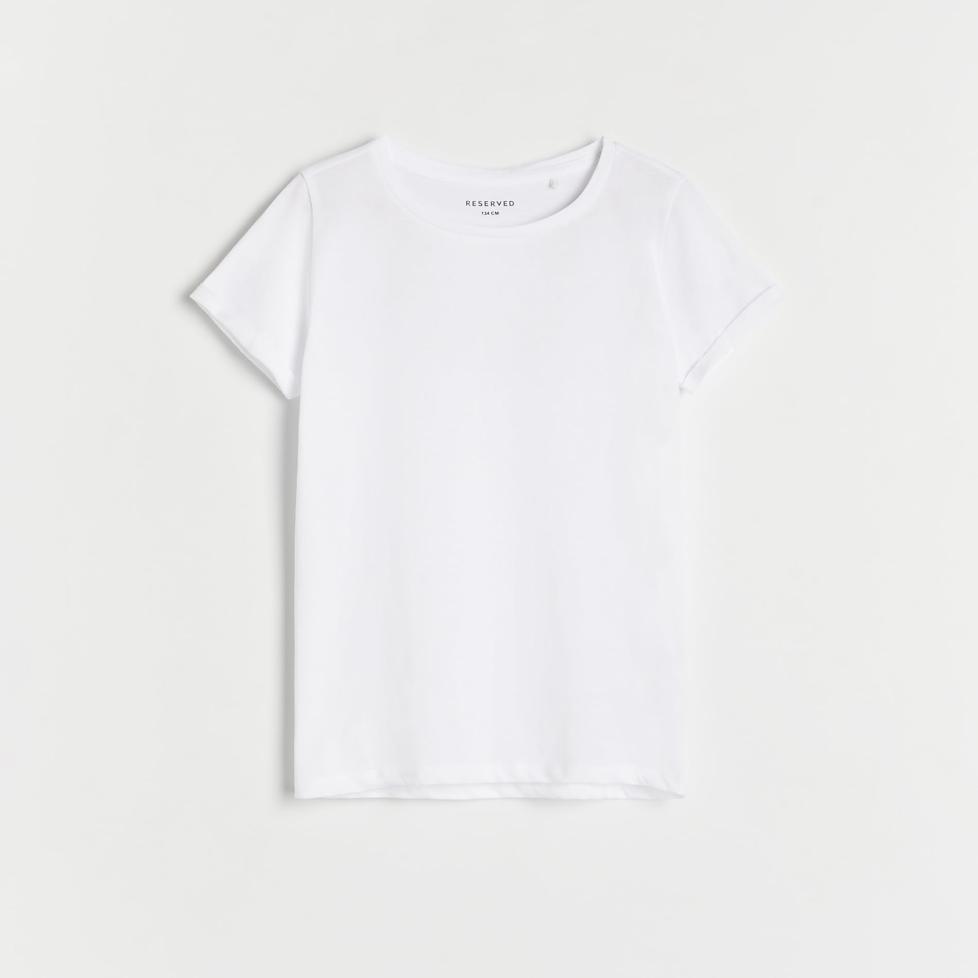 Reserved - Bawełniany t-shirt - Biały