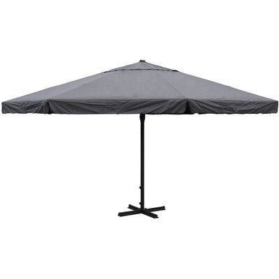 Parasol ogrodowy Ø 500 cm szary