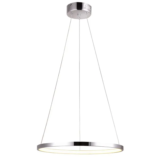Chromowana lampa wisząca okrąg 40 cm LED - V083 W0-F32