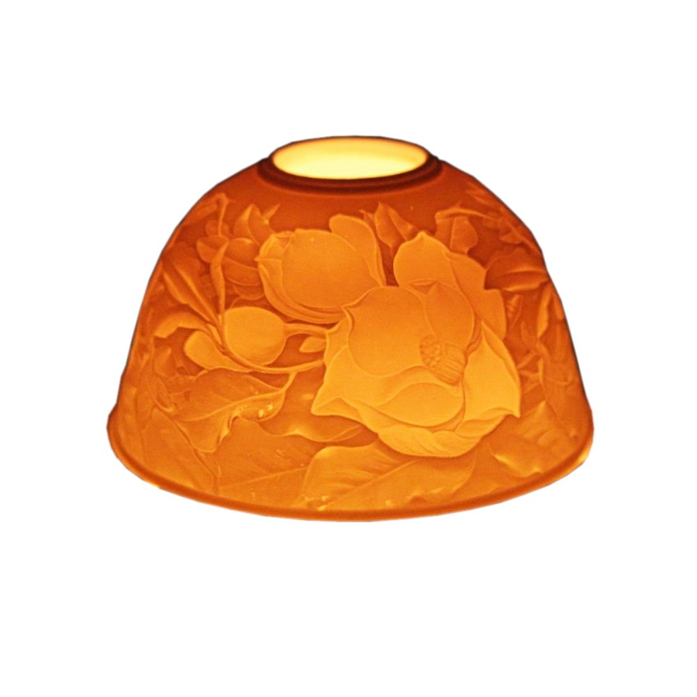 Lampion porcelanowy na tealight 8 cm KWIATY VILLA ITALIA
