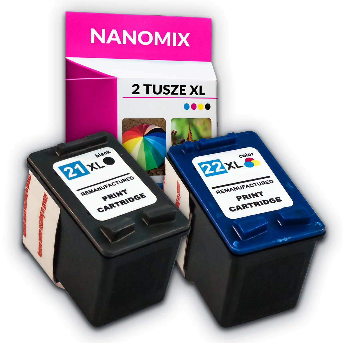 2x tusze do hp 21 xl + hp 22 xl F2180 F2280 F4180