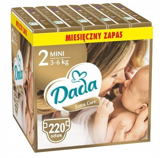Pieluszki Dada Extra Care 2 Mini 220 Sztuk