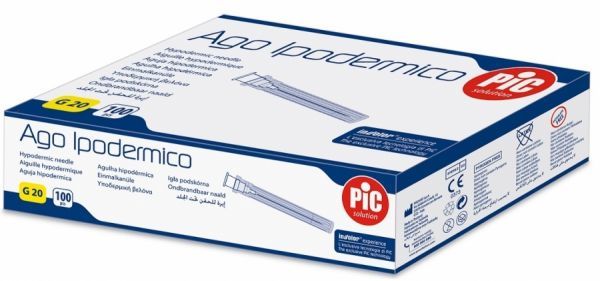 SIROWA PIC igła iniekcyjna 0,9 x 40 mm G20 x 100 szt |  OD 199 PLN!