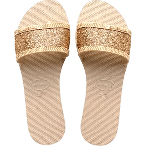 Havaianas You Angra Glitter, Sandały damskie Ciabatta, Beżowy, 37/38 EU