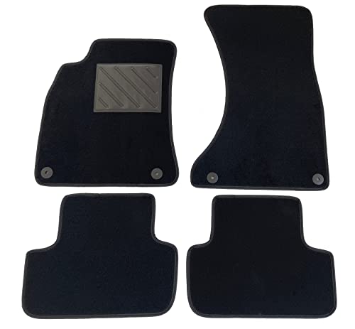 Maty do A4 B8 2008-2015 i A5 8TA Sportback 2009-2016 dywaniki samochodowe na dopasowanie, antypoślizgowe,wzmocnione gumowe zatrzaski, przyciski mocujące