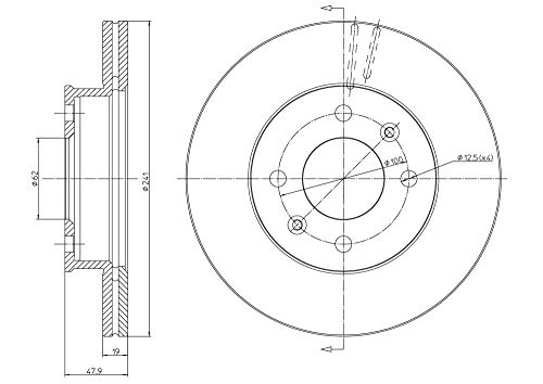 METELLI Tarcza hamulcowa 23-0626