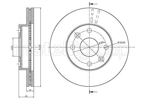 METELLI Tarcza hamulcowa 23-0959