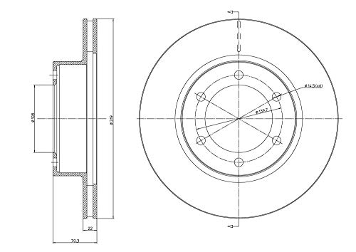 METELLI Tarcza hamulcowa 23-1064C