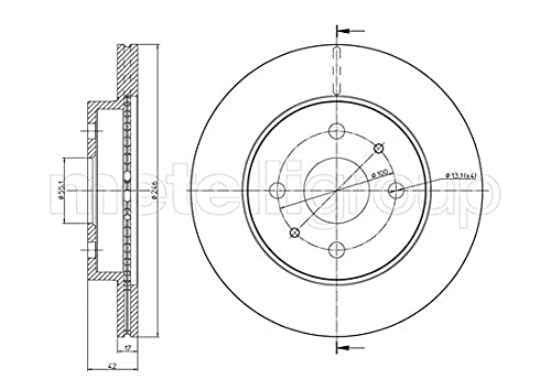 METELLI Tarcza hamulcowa 23-0923C