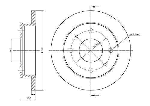 METELLI Tarcza hamulcowa 23-0594