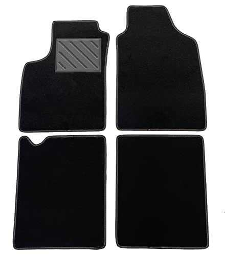 Dywaniki samochodowe Fiat Panda II 169 2003-2011, dopasowane, antypoślizgowe, ochrona obcasów z PCW