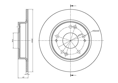 METELLI Tarcza hamulcowa 23-0957C