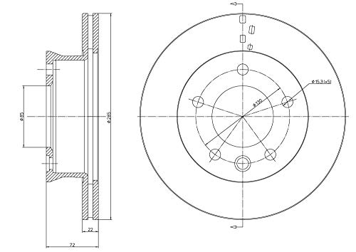 METELLI Tarcza hamulcowa 23-0995