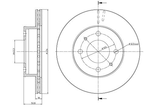 METELLI Tarcza hamulcowa 23-0836