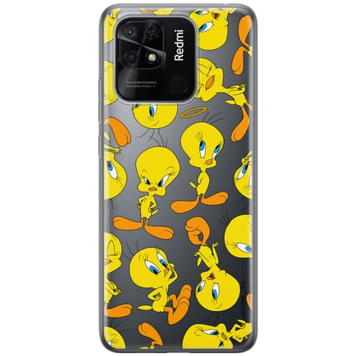ERT GROUP etui na telefon Xiaomi REDMI 10C, case oryginalny i oficjalnie licencjonowany przez Looney Tunes, wzór Tweety 010, optymalnie dopasowane, plecki z TPU częściowo przeźroczyste