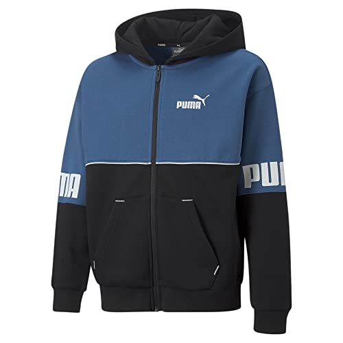 PUMA Sweat à Capuche Noir/Garçon Power Colorblock Bluza Dzieci