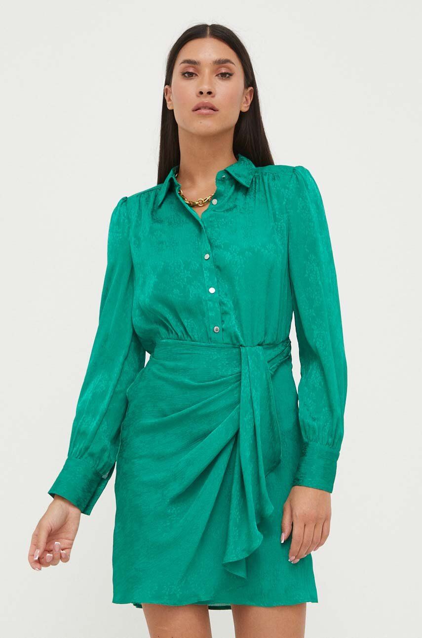 Morgan sukienka kolor zielony mini prosta