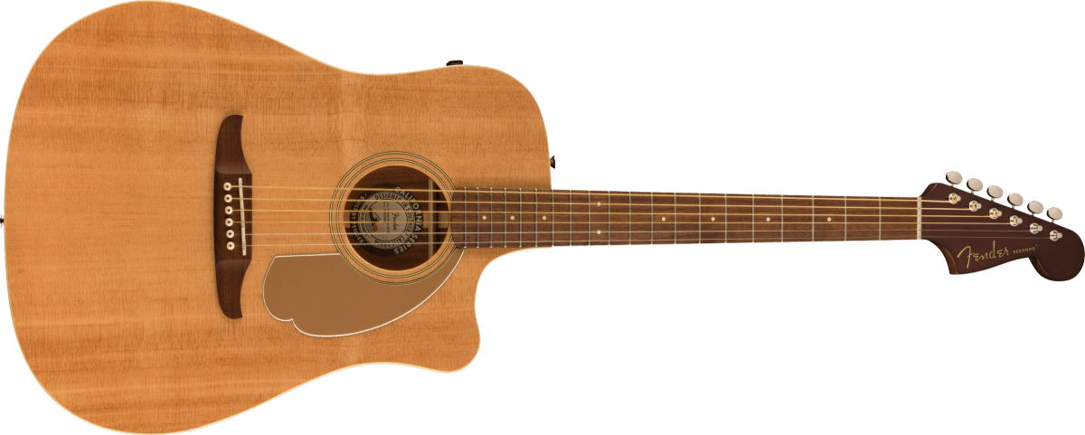 Fender Redondo Player Walnut Fingerboard Gold Pickguard Natural