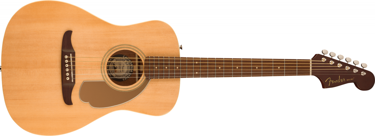 Fender Malibu Player Walnut Fingerboard Gold Pickguard Natural