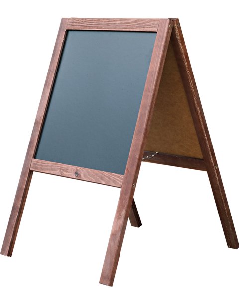 Potykacz reklamowy z tablicą kredową w rozmiarze 60x100 cm