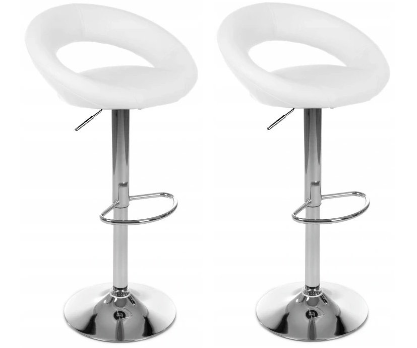 Hoker barowy obrotowy krzesło wysokie tapicerowane