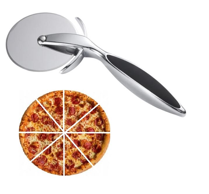 Nóż do krojenia PIZZY okrągły KÓŁKO ze stali ostry