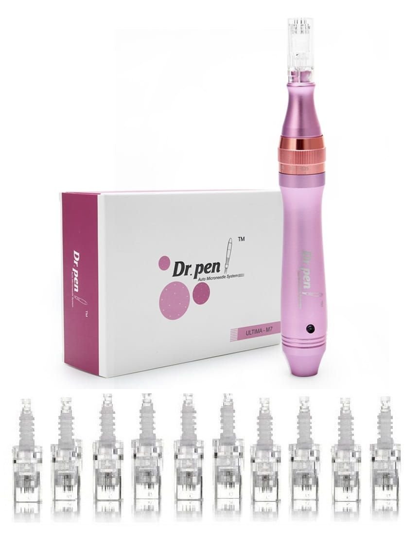 Dermapen M7-W Bezprzewodowy Mezoterapia Mikroigłowa + 10 kartridży