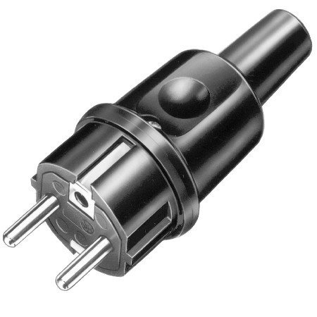 AEP Wtyczka gumowa 16A Uni-Schuko IP44 9002210