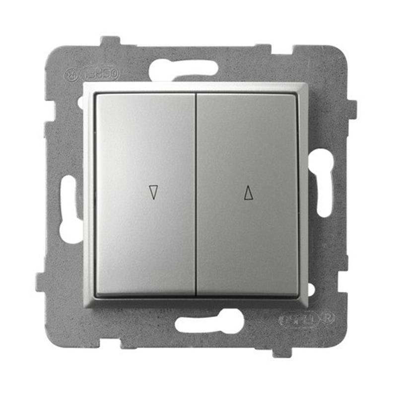 Ospel Łącznik żaluzjowy z blokadą mechaniczną Srebrny Aria - ŁP-7UB/m/18