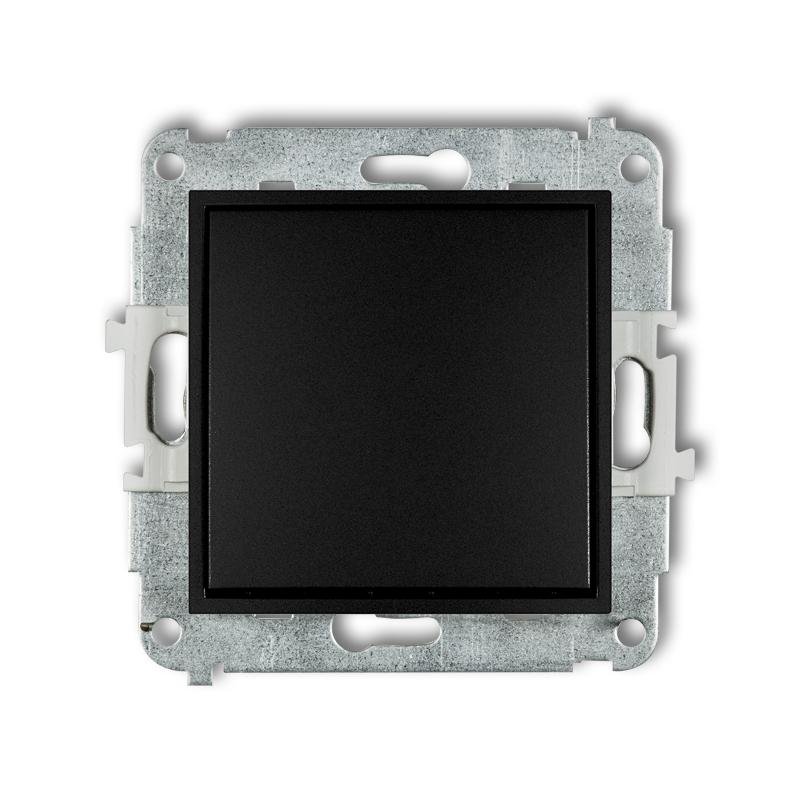 Karlik Mechanizm łącznika krzyżowego Mini 12MWP-6.1 podtynkowy pojedynczy bez piktogramu czarny mat